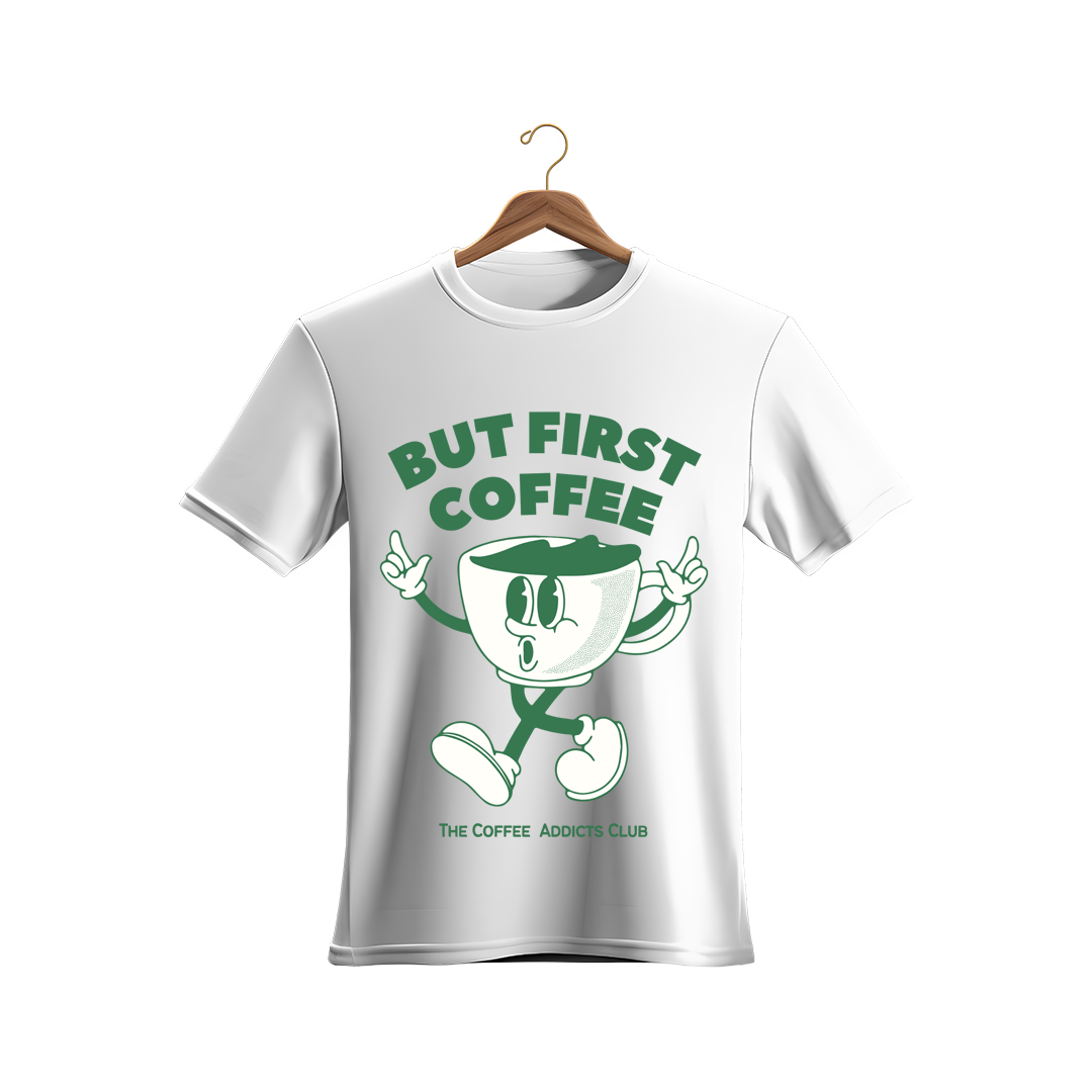 Unisex Coffee First T-Shirt