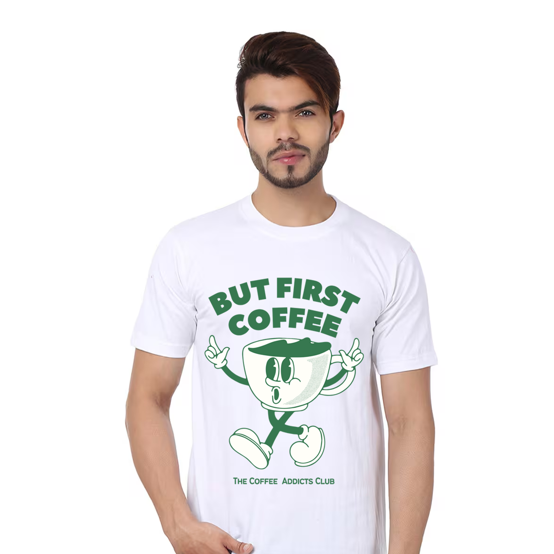 Unisex Coffee First T-Shirt