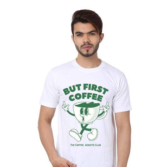 Unisex Coffee First T-Shirt