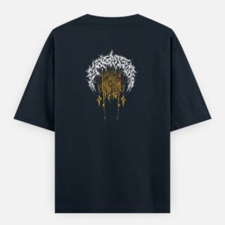 Abstract Drip Graphic Oversized Classic T-Shirt (Back Design)
