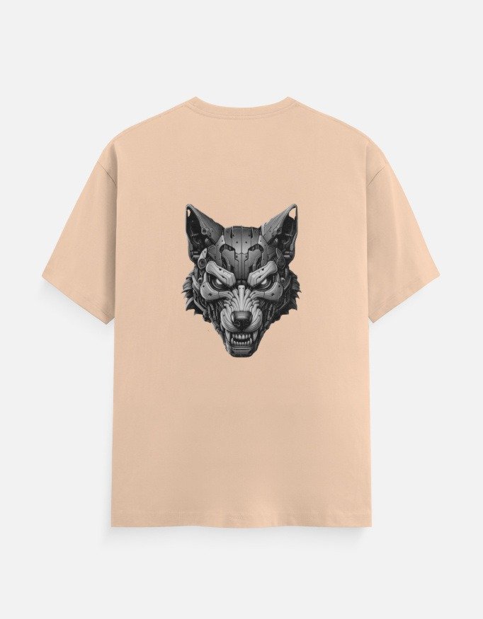 Ferocious Wolf Head Graphic T-Shirt (Back Design) - Image 8