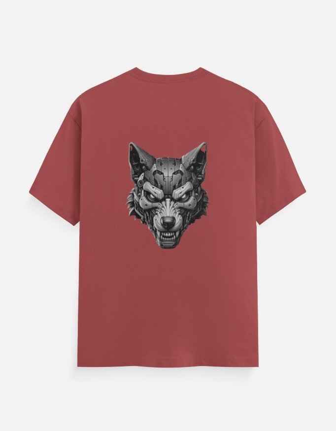 Ferocious Wolf Head Graphic T-Shirt (Back Design) - Image 6