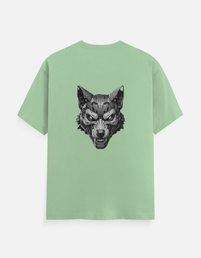 Ferocious Wolf Head Graphic T-Shirt (Back Design) - Image 5