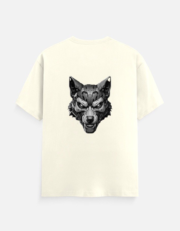 Ferocious Wolf Head Graphic T-Shirt (Back Design) - Image 3