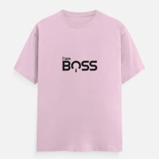 I Am Boss Statement Graphic T-Shirt (Front Design)