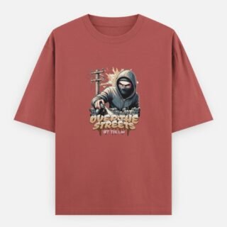 Over the Streets Urban Hoodie Character Oversized T-Shirt (Front Design)