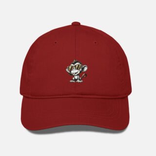 Bold Mascot Emblem Cotton Drill Cap