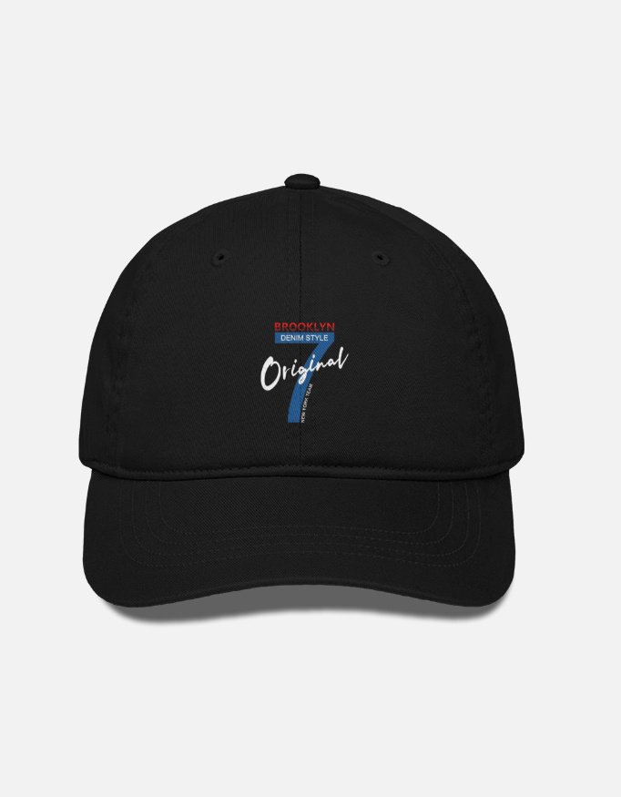 Original Script Text Cotton Drill Cap - Image 2