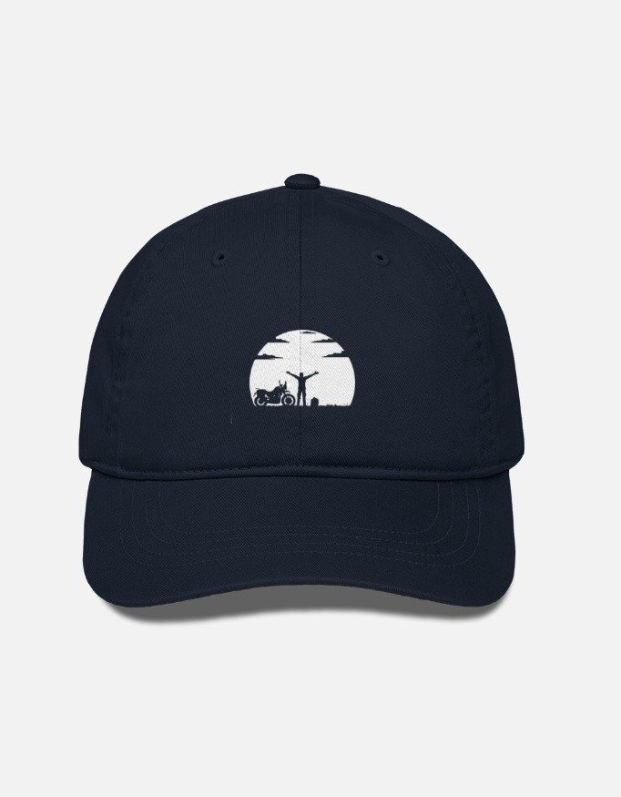 Sunset Silhouette Cotton Cap - Image 4