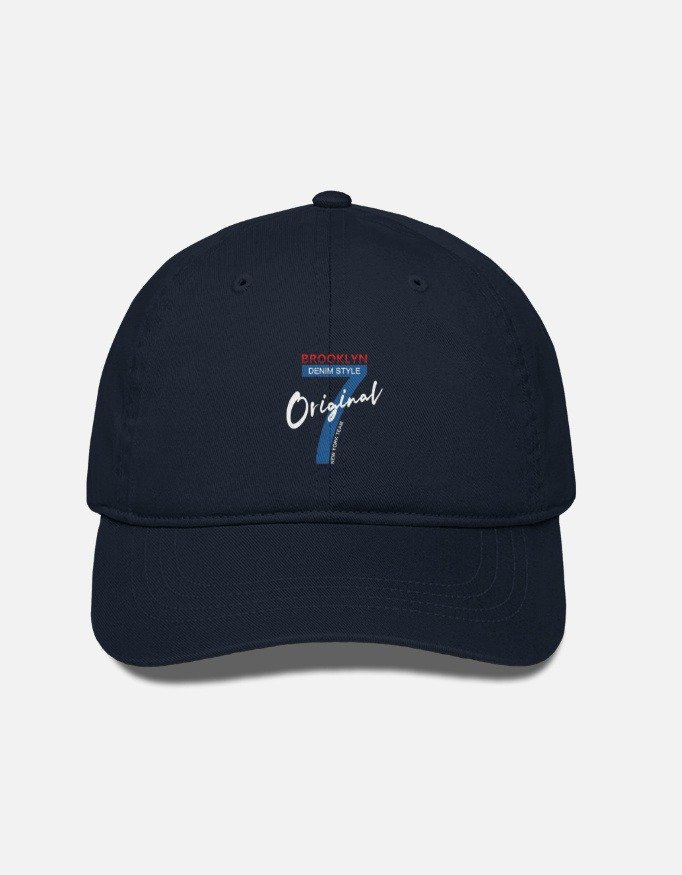 Original Script Text Cotton Drill Cap - Image 3