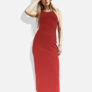 Red Bodycon Maxi Dress