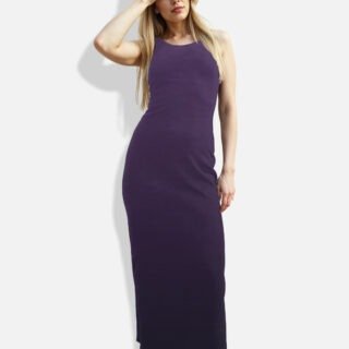 Purple Bodycon Maxi Dress