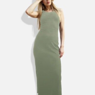 Sage Green Bodycon Maxi Dress