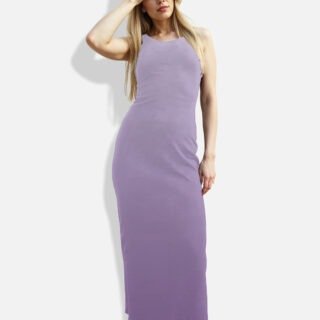 Lavender Bodycon Maxi Dress