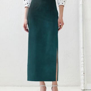 Teal Green Pencil Skirt
