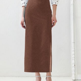 Brown Pencil Skirt