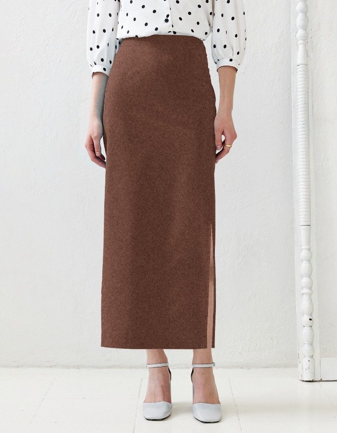 Brown Pencil Skirt