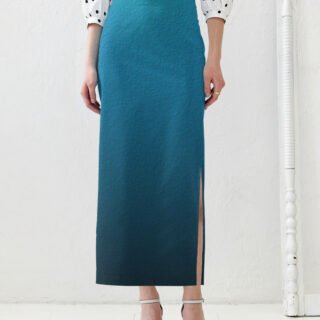 Teal Blue Pencil Skirt