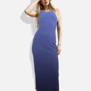 Blue Bodycon Maxi Dress