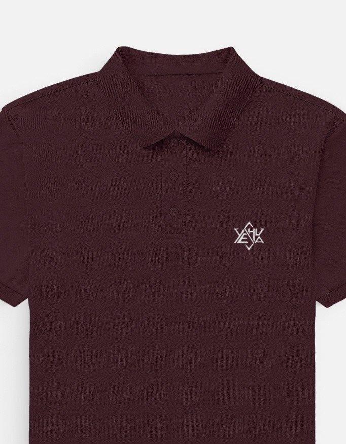 Minimal Geometric Premium Cotton Polo T-Shirt