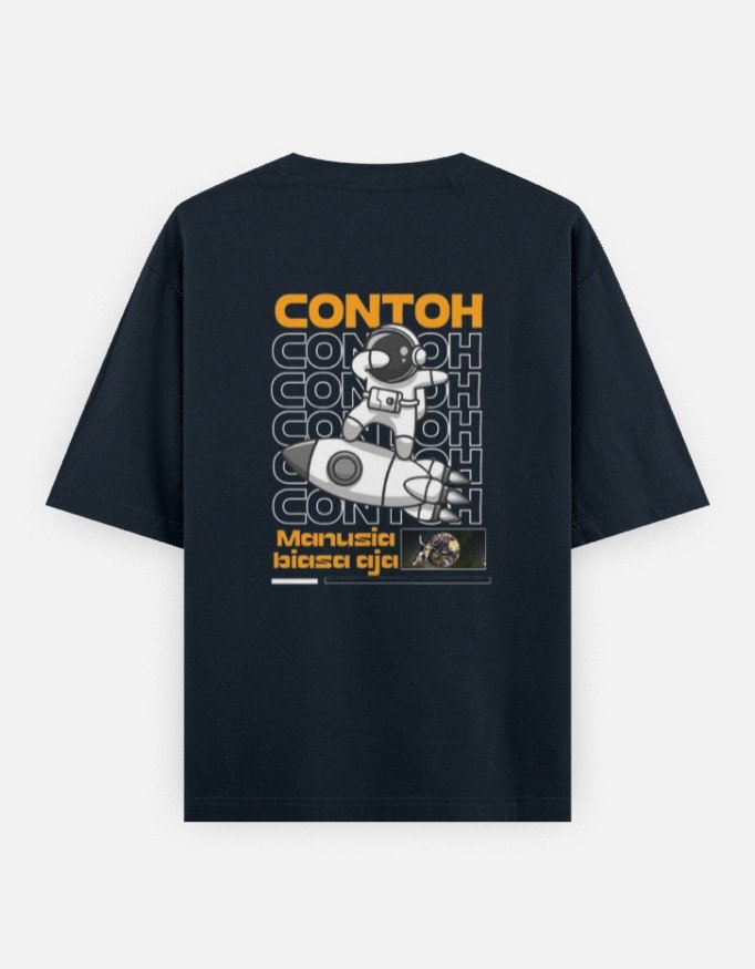 Astronaut Rocket Oversized T-Shirt