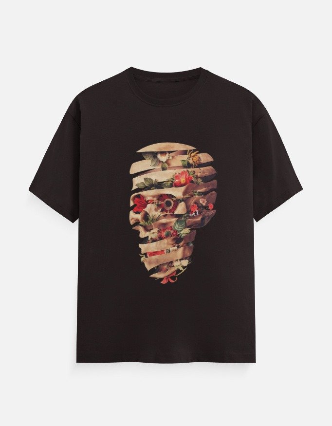 Artistic Floral Abstract T-Shirt