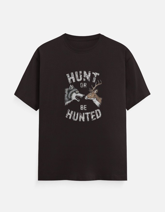 Hunt or Be Hunted Wolf & Deer T-Shirt