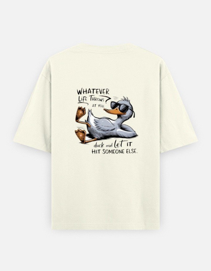 Duck Quote Oversized T-Shirt