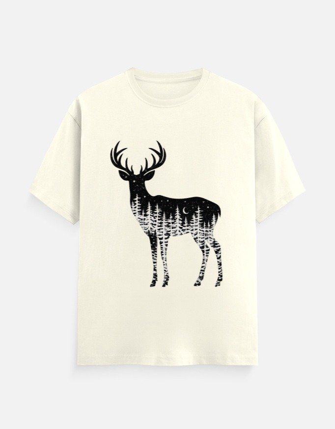Deer Forest Silhouette T-Shirt